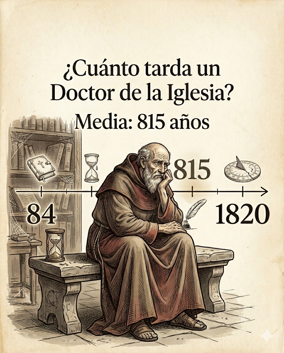 … un santo puede tardar varios siglos en ser declarado Doctor de la Iglesia?